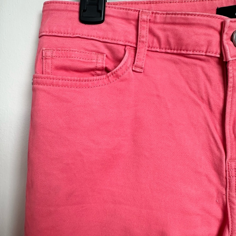 Calvin Klein Coral Pink Skinny Pants | Mid Rise Stretch Slim Fit | Sz 8 - Picture 5 of 14